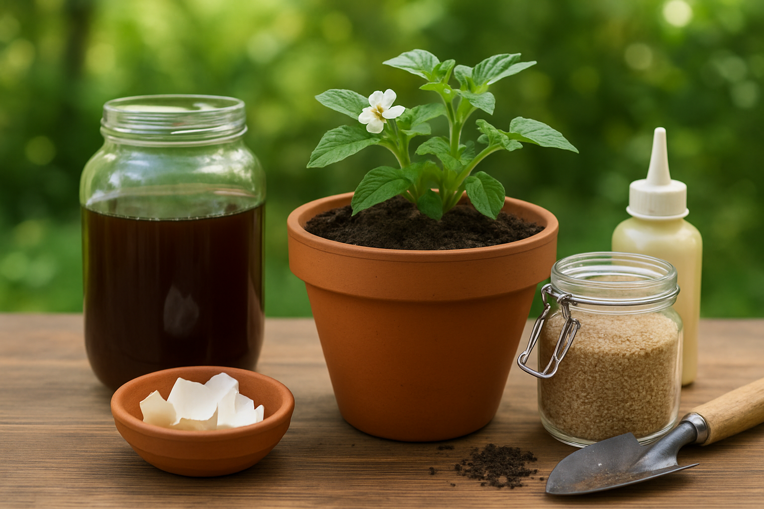 Domowe nawożenie roślin: rośliny doniczkowe z kompostem i resztkami kuchennymi – ilustracja artykułu