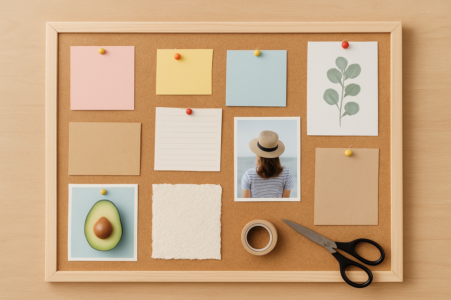 Tablica kreatywna DIY 3w1 w pokoju dziecięcym – ilustracja artykułu